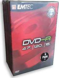 EMTEC 5 Pack DVD-Box tootepilt