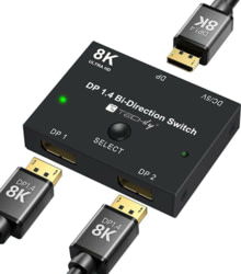 Product image of Techly IDATA-DP-2DP-8KT